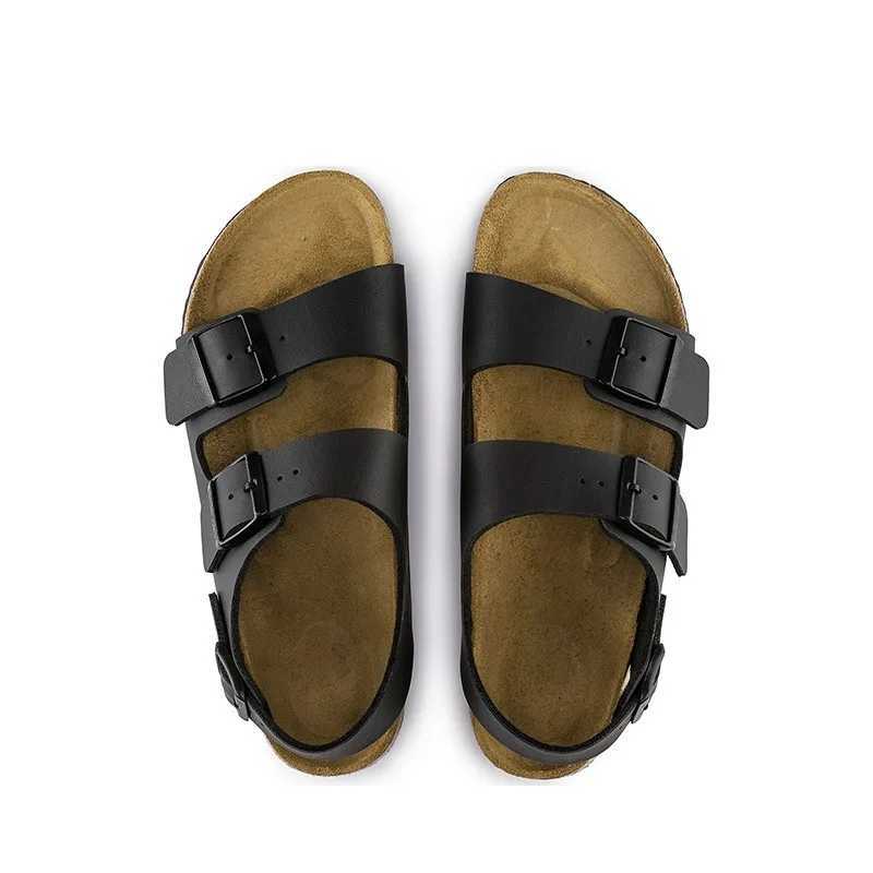 High-end Summer Flat Sandals Outdoor Fashion for Men Women Cowhide Genuine Leather Casual EVA Sole Fisherman Beach SandalC250403