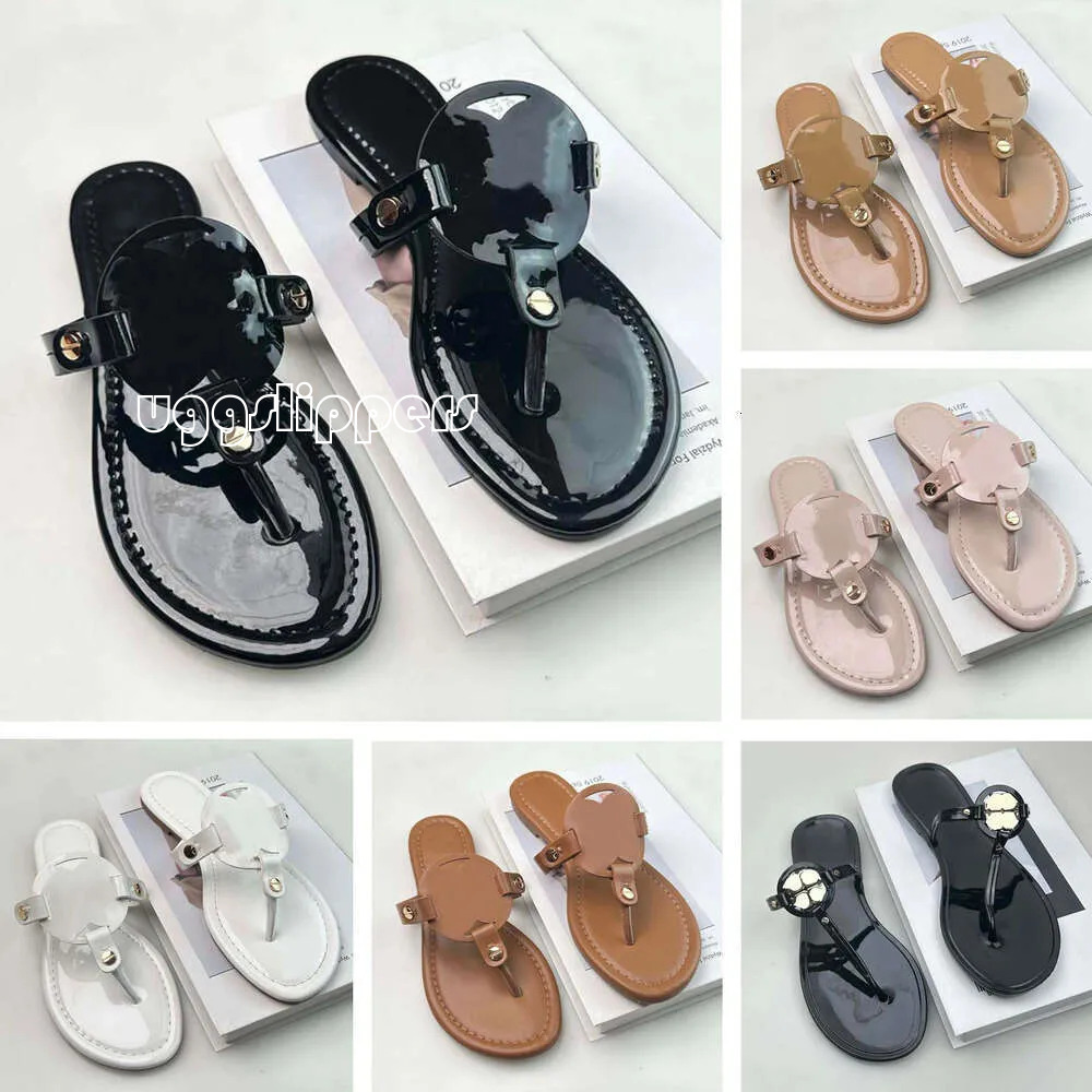 Toburcg Womens Slides Fashion Summer Beach Casual Designer Slippers Top Quality Black White Sandals US Fast Delivery With Box 35-43 Size