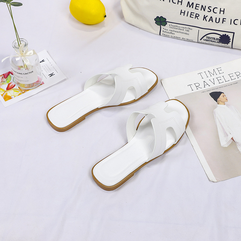 hot free shipping designer Slippers Outdoor Soft sliders Patchwork black casual beach shoes for woman