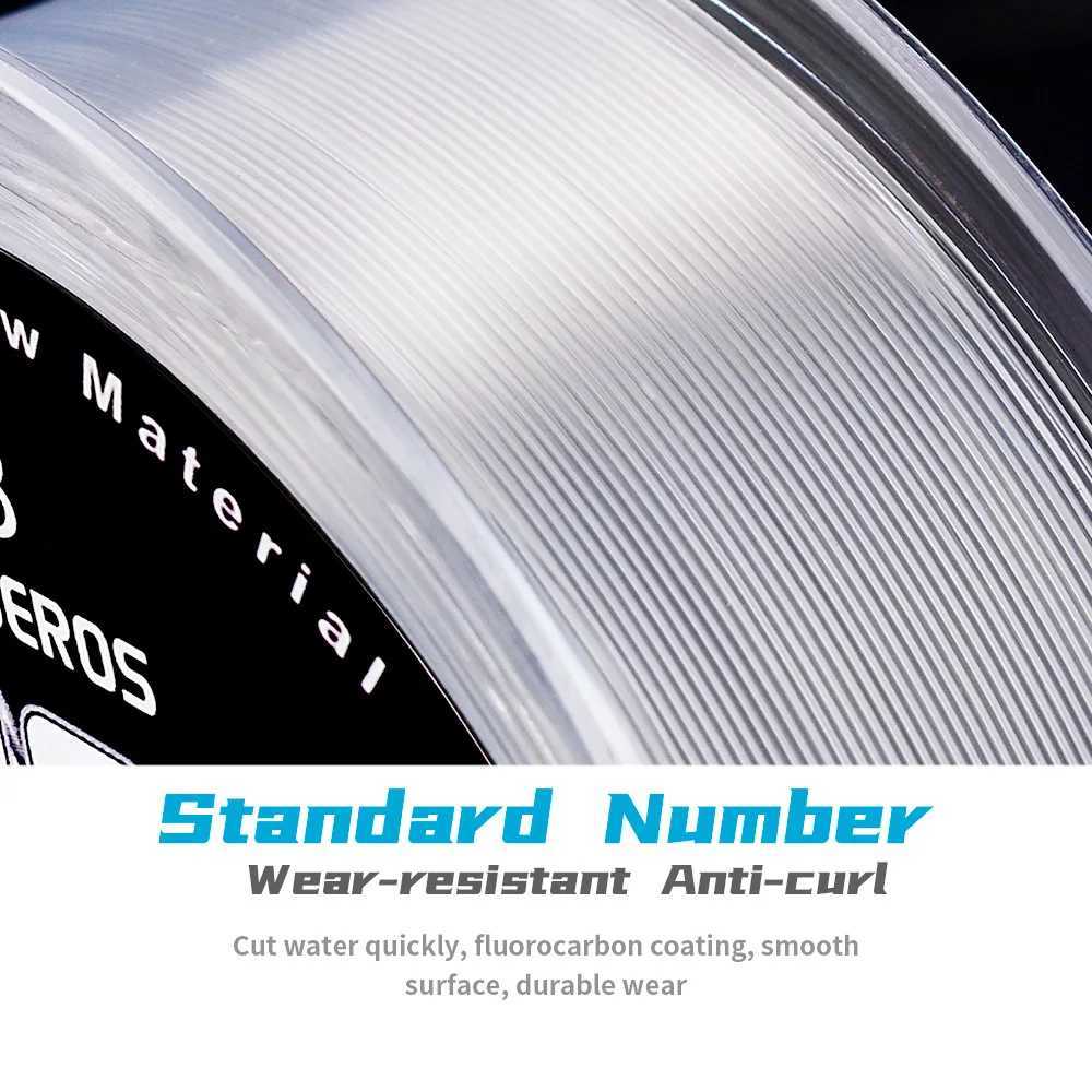 500M fishing line 2.2-29.3LB transparent nylon monofilament strong shock absorber freshwater saltwater invisible line Y250402