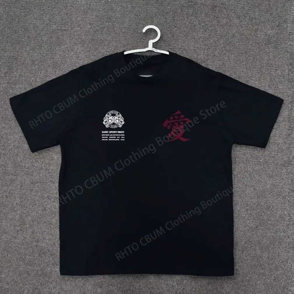 SPORT Wolf Head T-shirt Summer City Fitness Training Sports Loose casual crewneck Mens T-shirt couples pure cotton X2504031