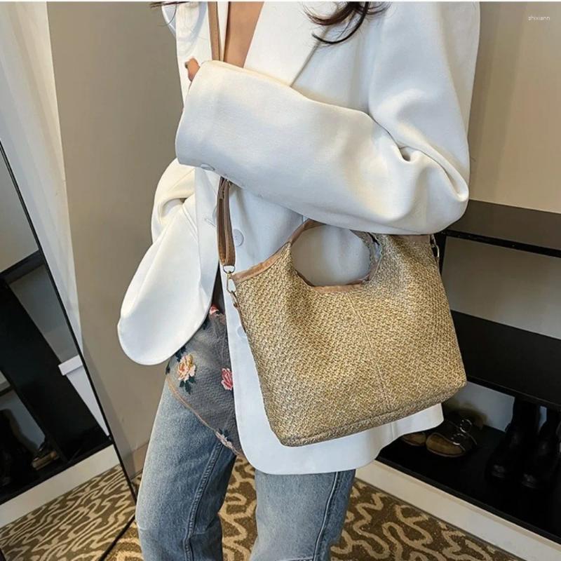 Totes Casual Sg Crossbody Bag Handwoven Straw Bohemian Messenger Shoulder Vacation