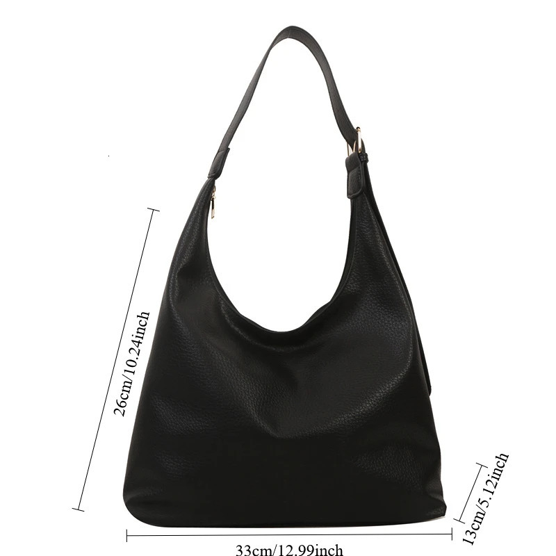 Fashion Soft PU Leather Tote Bags for Women Trend Female Simple Large High Capacity Shoulder Women Handbags Messenger Bags 250401
