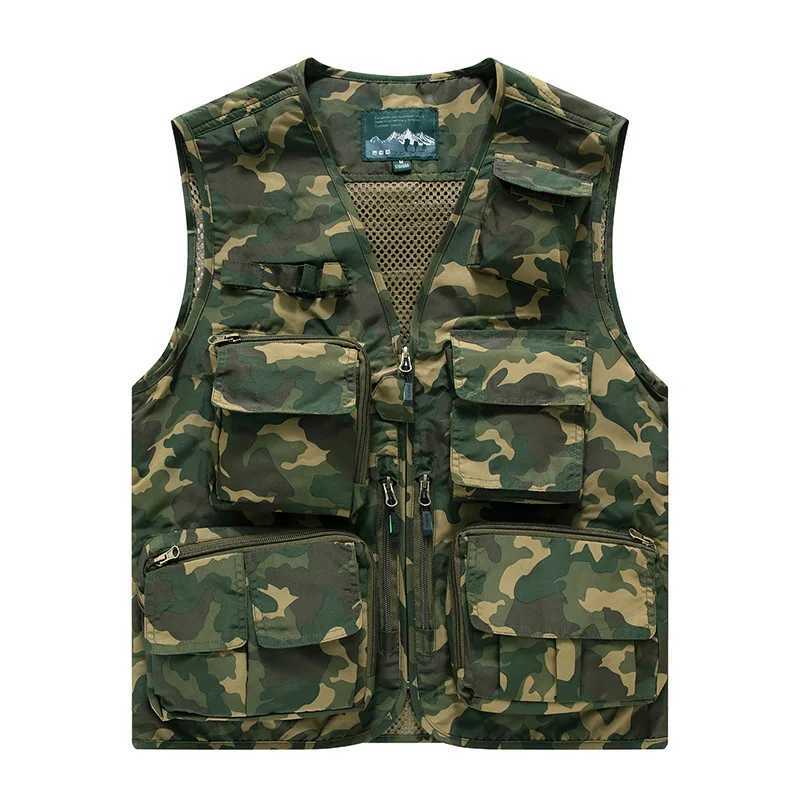 Outdoor Casual Fishing Vest 7XL Men Women Summer Mesh Breathable Multi-pockets Work Wear Waistcoat Plus Size Hiking Sports Vests X250403