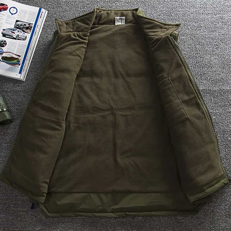 Autumn Mens Military Tactical Vest OutdoorsTravel Fishing Climbing Sport Photography Multi-pocket Cotton Womens Warm Waistcoat X250403