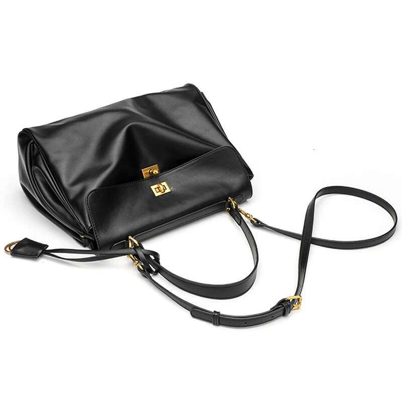Brand Rodeo Woman Spring Autumn Leather Totes Fashion Gold Buckle Women Shoulder Handbags Crossbody Kelly Bags