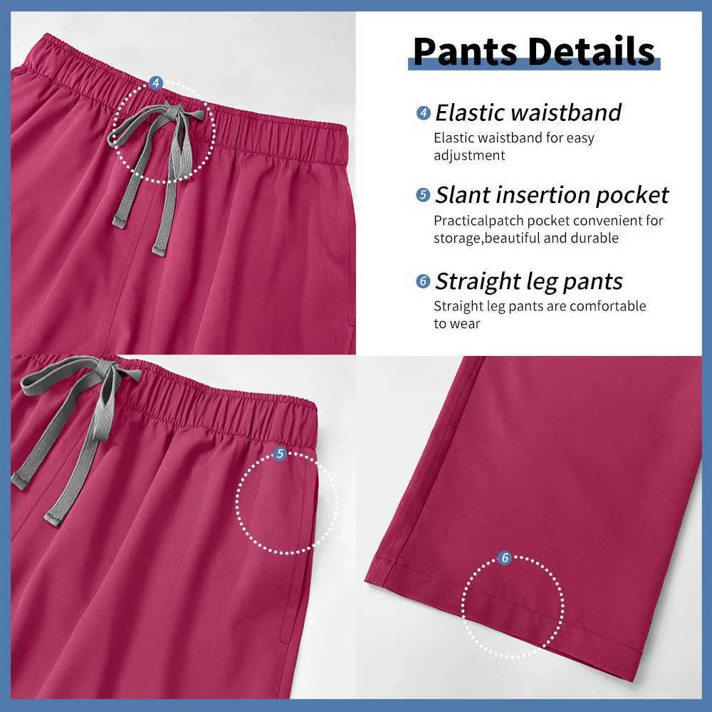 Niaahinn Scrubs Set Women Dental Surgery Nurse Suit Operating Room Medical Uniform Hospital Working Uniform Set Medical Workwear J251103