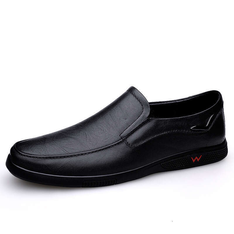 Large size bean fashionable business lazy Korean version casual hooded leather driving shoes, men's shoes