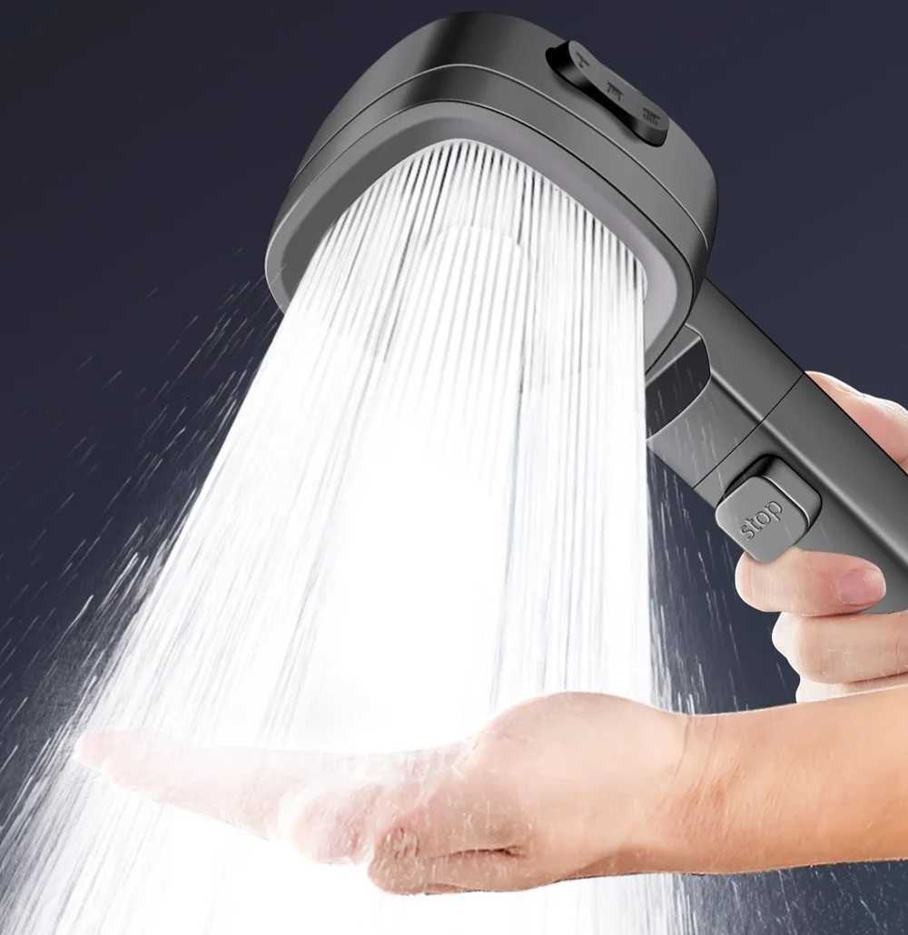 New 3 Modes High Pressure Shower Water Saving Shower s Adjustable Water Massage Sprayer Bathro Accessories Y251103