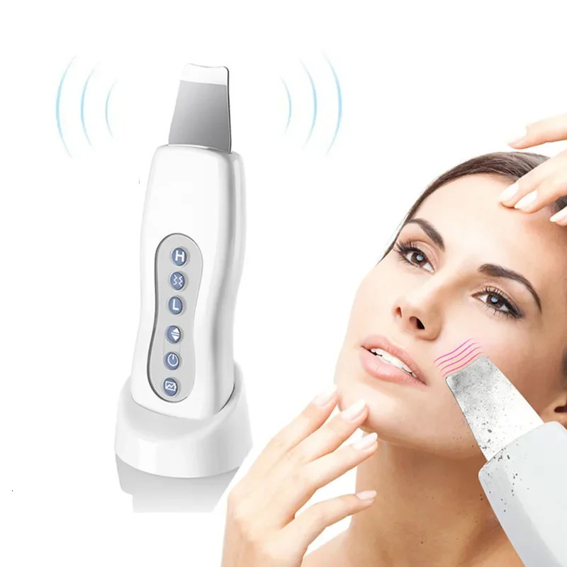 Ultrasonic Skin Scrubber Deep Facial Cleaner Blackhead r Peeling Shovel Cleaner Facial Massager Pore Extractor 251030