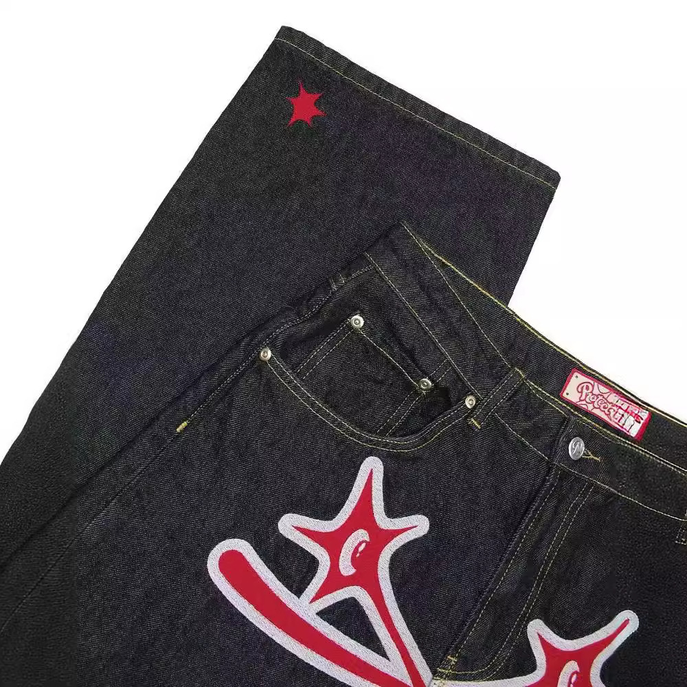 Mens Jeans Designer Jeans For Men Jeans summer hip-hop fashion brand men's jeans, street casual straight leg pants printed jeans