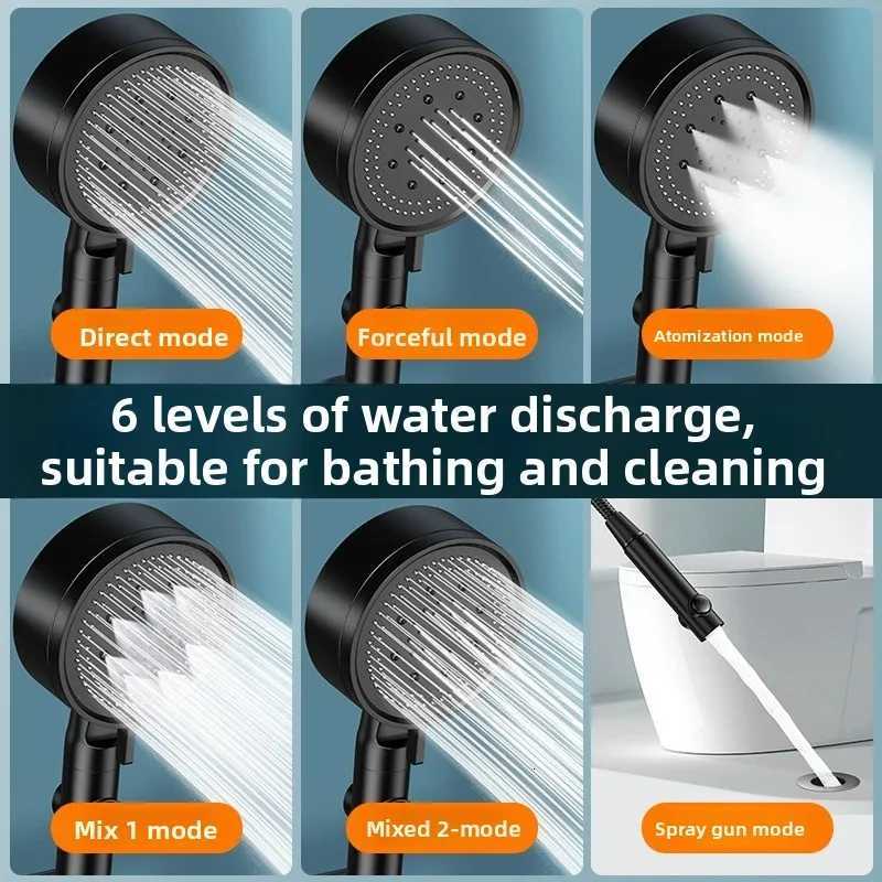 Six-speed Pressuri Filter Shower Bathro Shower with Increased Pressure and Large Water Output Y251103