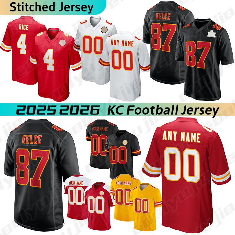 Kansas football jersey KC Chiefsjersey Patrick Mahomes ChiefsS jersey Rashee Rice xavier worthy Travis Kelce Isiah Pacheco Butker Bolton Karlaftis Taylor jerseys
