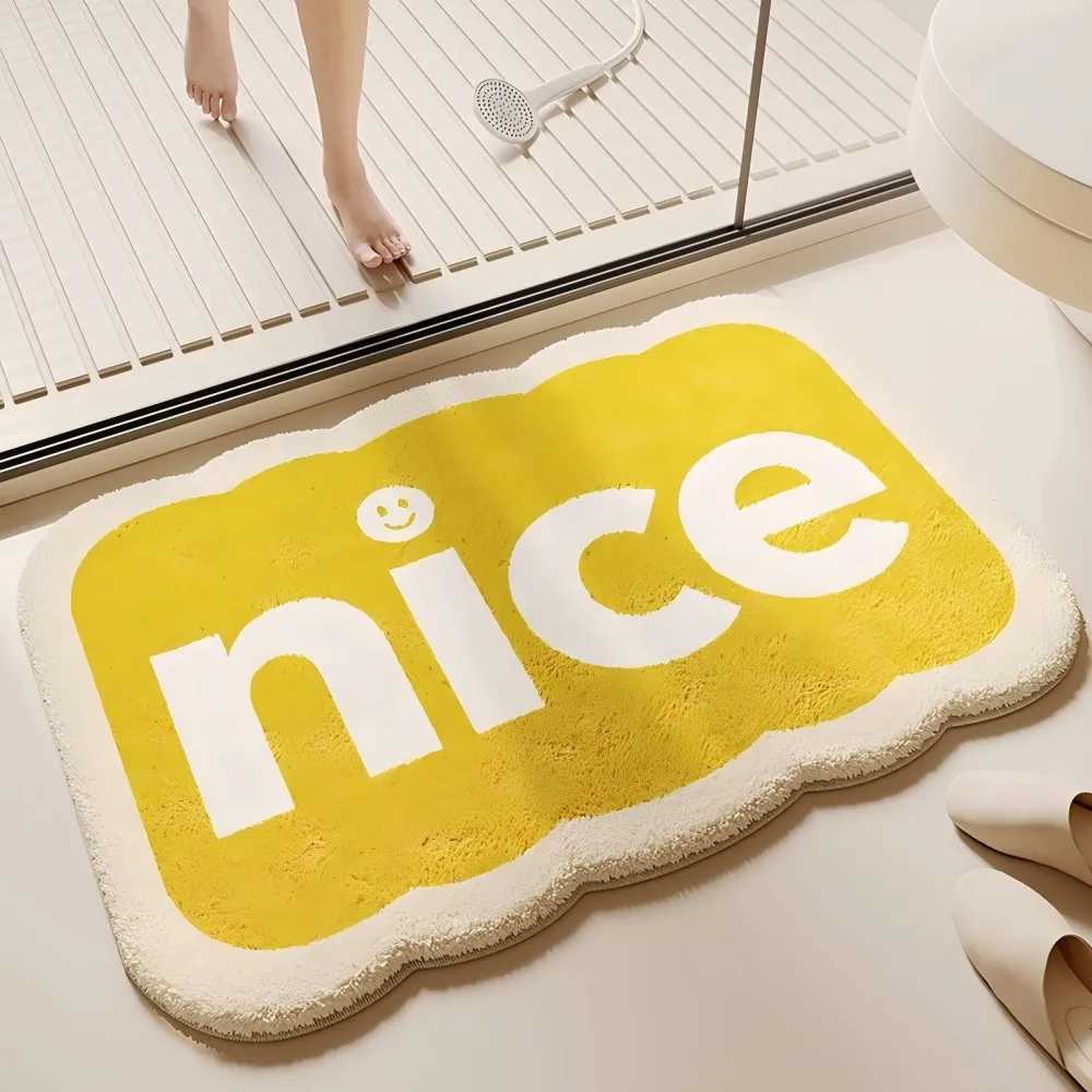 VIKAMA Synthetic Cashmere Bathroom Floor Mat Carpet For Entrance Door Mat Water-Absorbing Foot Mat Bathroom Shower Mat C251103