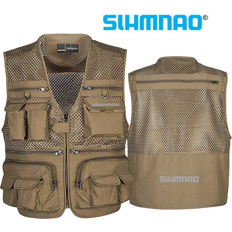 2025 Mens Fishing Vest Tactical Outdoor Equipment Jacket Summer Vest Mens Tool Multi Pocket Mesh Work Sleeveless Jacket Mens X250403