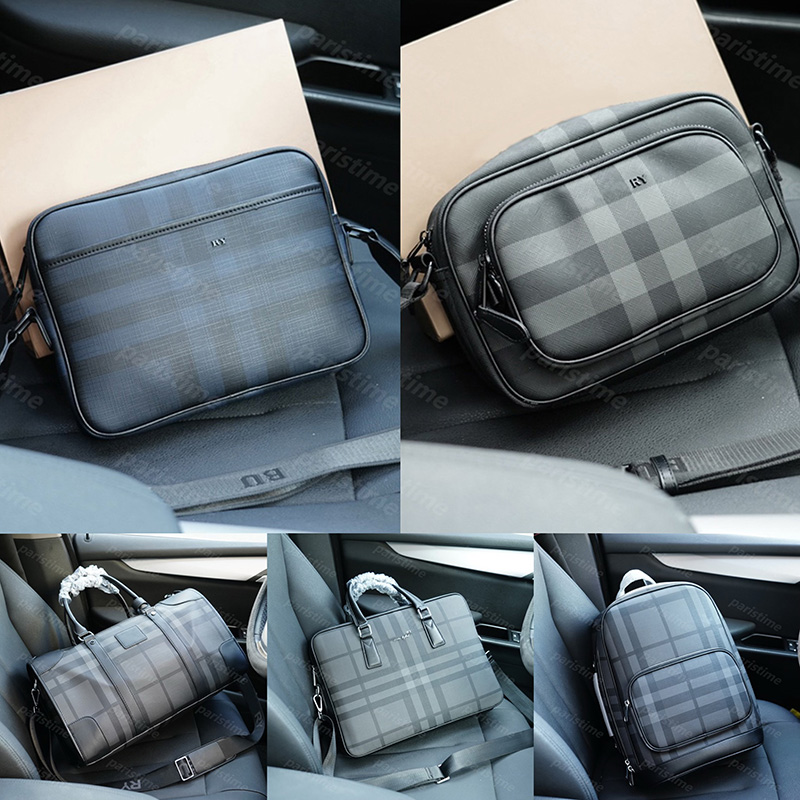 High Version Briefcase Men Designers Backpack Handbag Luxury Travel Pouch -15 Crossbody Bags Camera Fanny Pack Classic Plaid Pattern DPD2412141