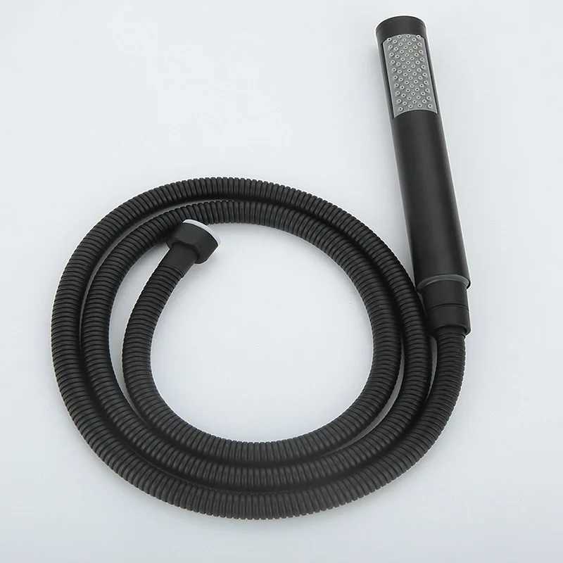 Round Gunmetal/Rose Gold/White/Black/Chre Stainless Steel Handheld Shower High Pressure Bathro Shower Accessories Y251103