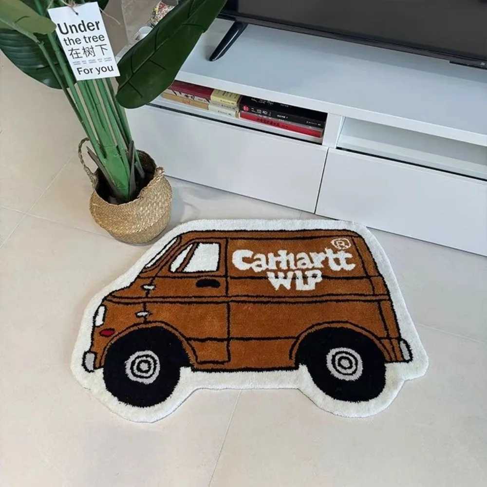 VIKAMA Summer Carpets Car Carpets Living Room and Bedroom Bed Carpets Childrens Room Anti-slip Floor MATS Home Decoration C251103