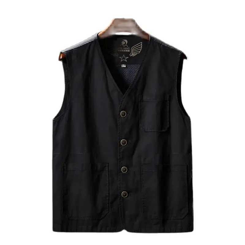 M-8XL Large Size Style Mens Casual Vests Cotton Breathable Mesh Sleeveless Jackets Male Outwdoor Fishing Waistcoat To X250403