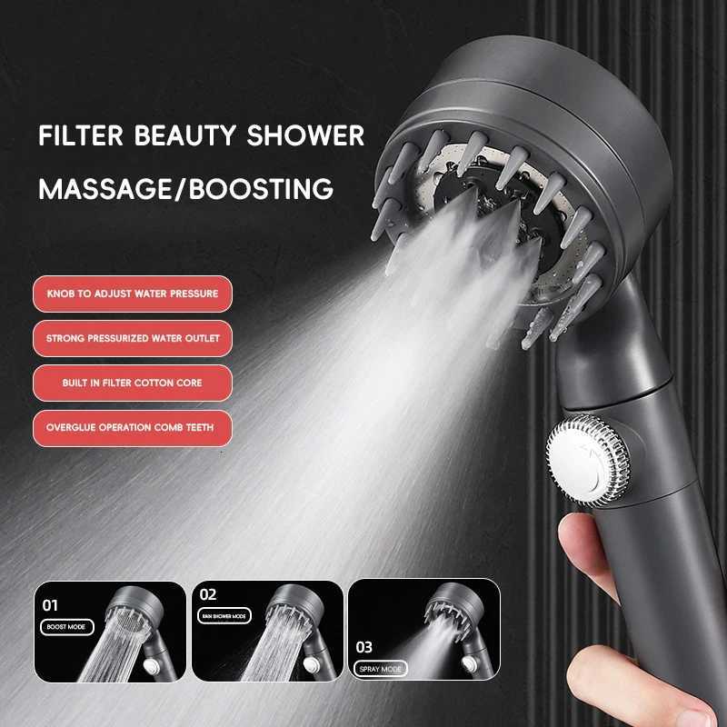 Daispray pressuri handheld shower silicone handheld shower set pressureregated waterstop shower Y251103