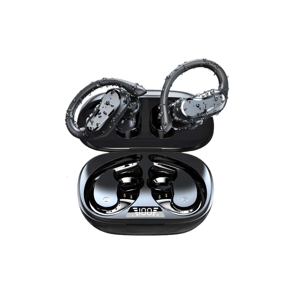 Famous Brand Noise Reduction Bluetooth TWS Ear Hook Fingerprint Touch Control Smart IPX Waterproof Long Battery Life Earphones