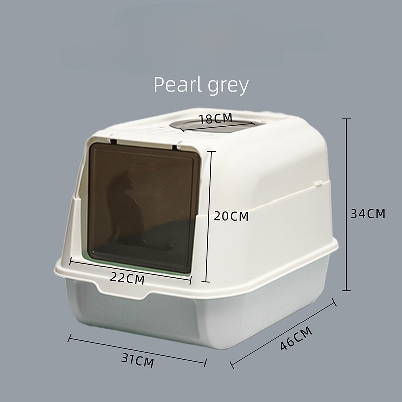 Stainless Steel Cat Litter Box - Extra Large 3-in-1 Detachable Design, Odor-Free, 81L Capacity, Non-Stick, Scratch-Resistant, Rust-Free