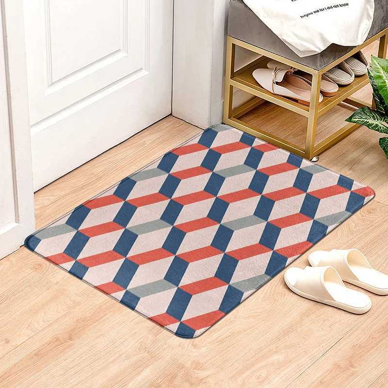 Minimst Geometry Non-Slip Door Mat 60x 90cm Living Room Bathroom Absorbent Floor Mat Home Decorative Multi Size Floor Mat C251103