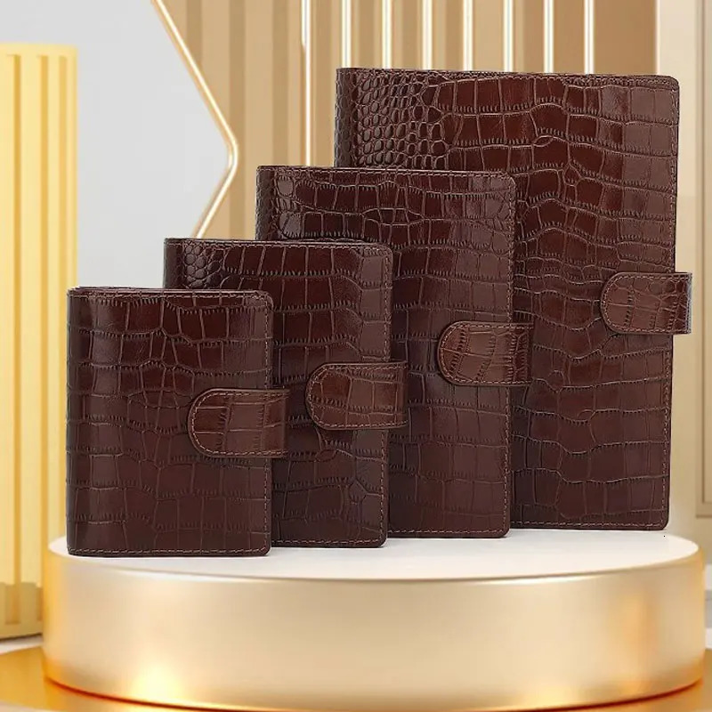 Yiwi Genuine Leather Pocket Size Planner Leather a8 A7 a6 a5 Notebook with Ring Mini Agenda Organizer Diary Notepad 251031