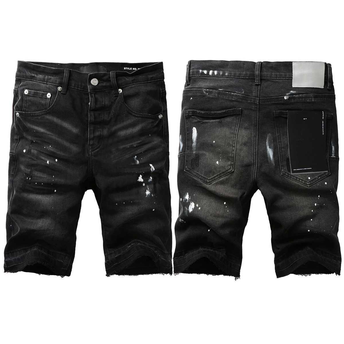 Denim jenas Shorts American Strt High Quty Irregular Inkjet Jeans Men Women All-match Pants X2504031