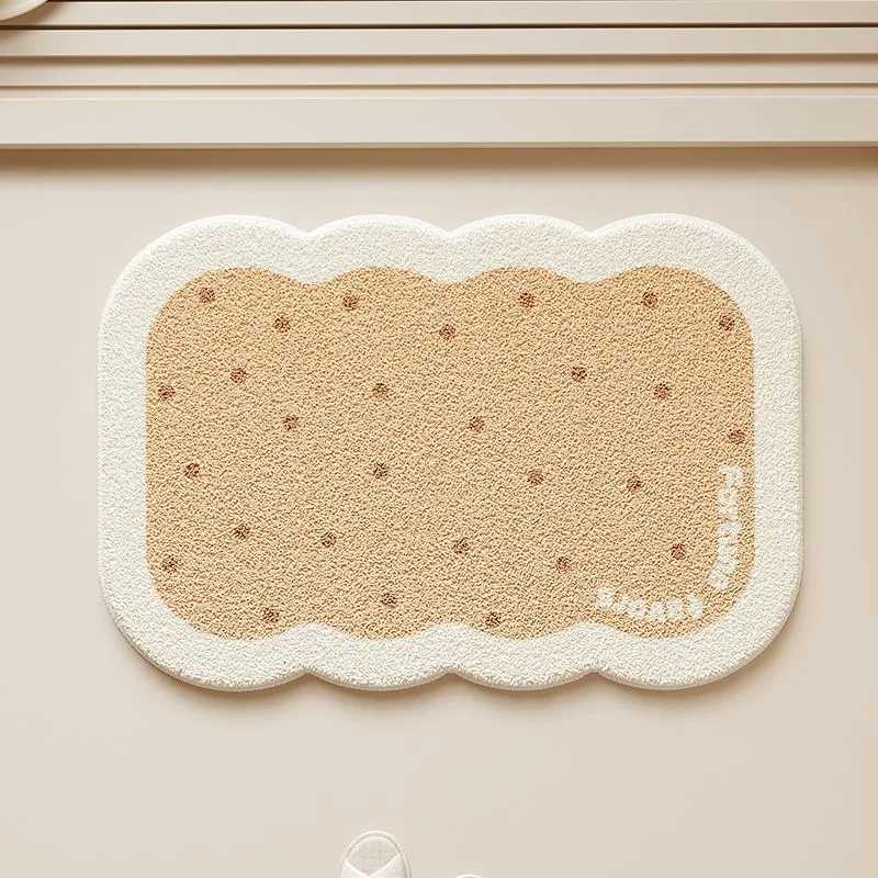 Bathroom floor mat winter bath quick drying non-slip foot mat bathroom door plush thickened carpet C251103
