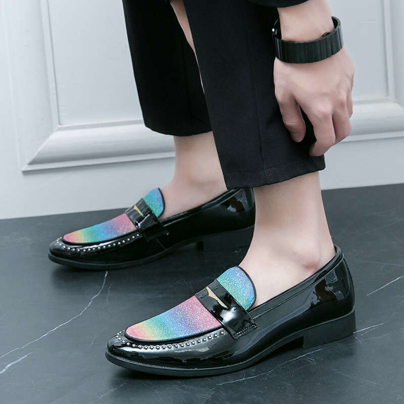2024 Large Size Spring New Leather Fashion Men's Foot Set Business Dress Shoes UK