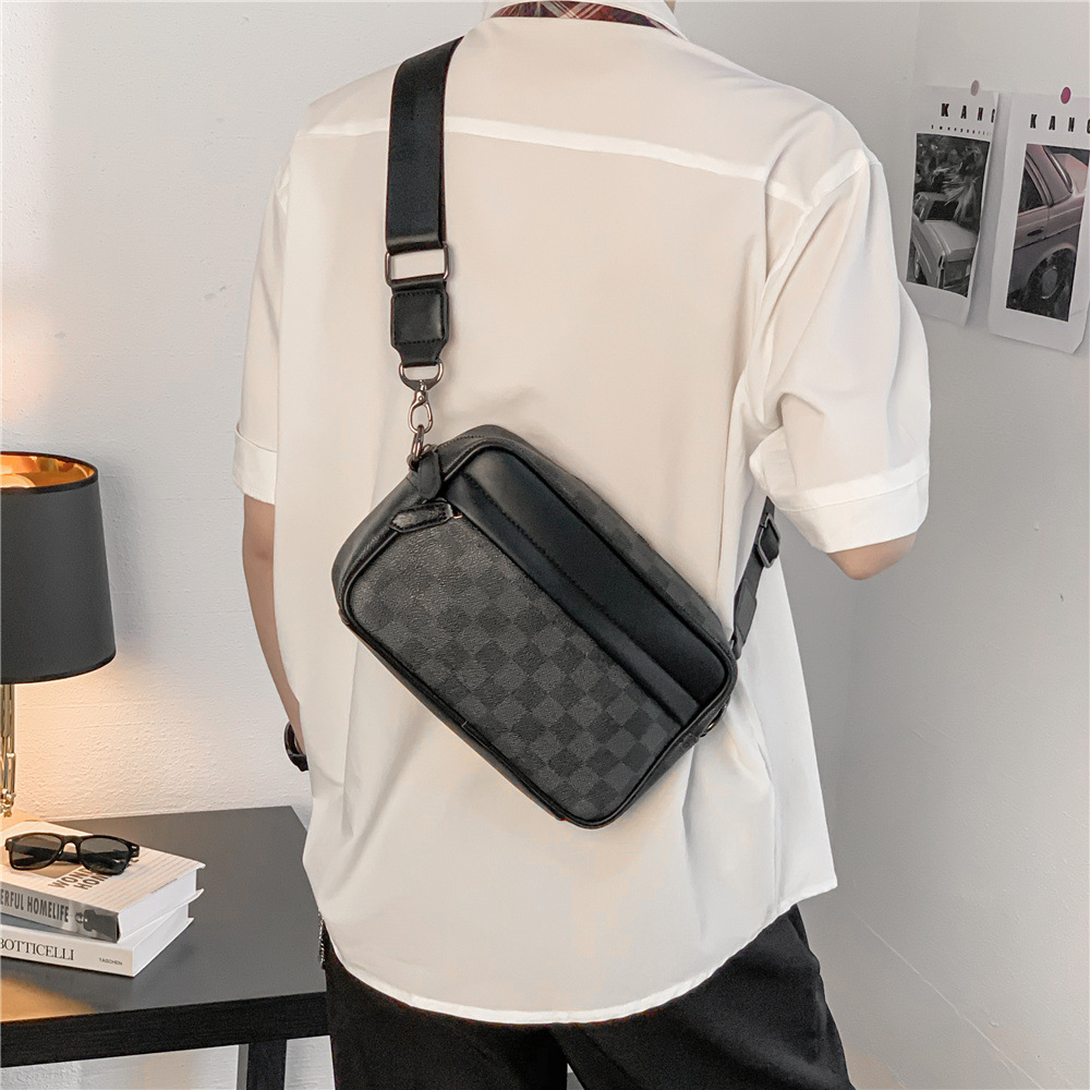 Designer bag - casual checkered messenger bag, shoulder bag, crossbody bag, waist bag, backpack, men's bag, small square bag, camera bag