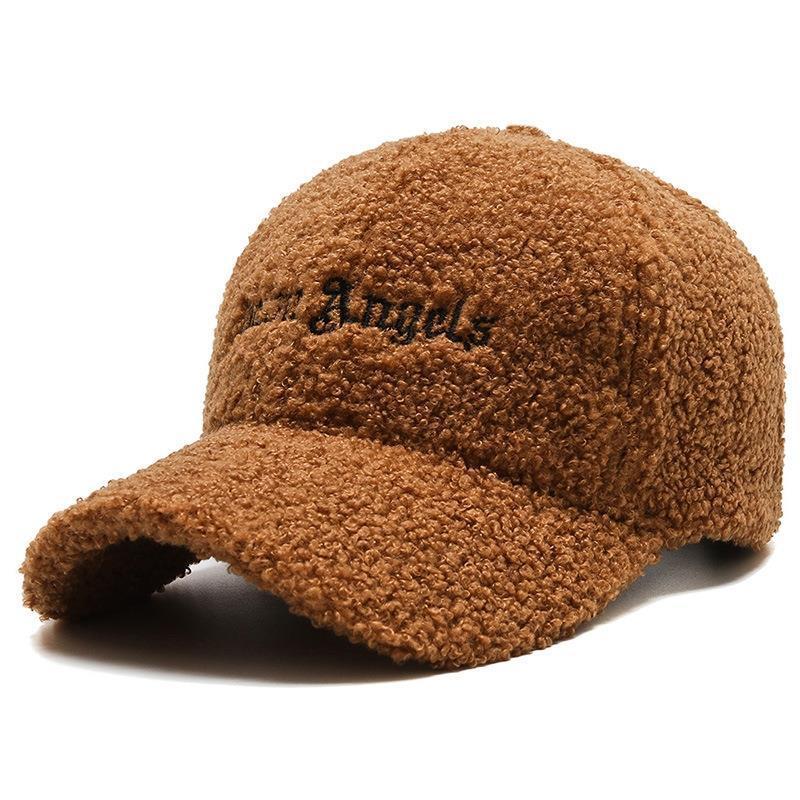 Luxury cap designer hat Lamb plush baseball cap fashionable and warm simple duckbill cap sports hats for women unisex free shipping adjustable
