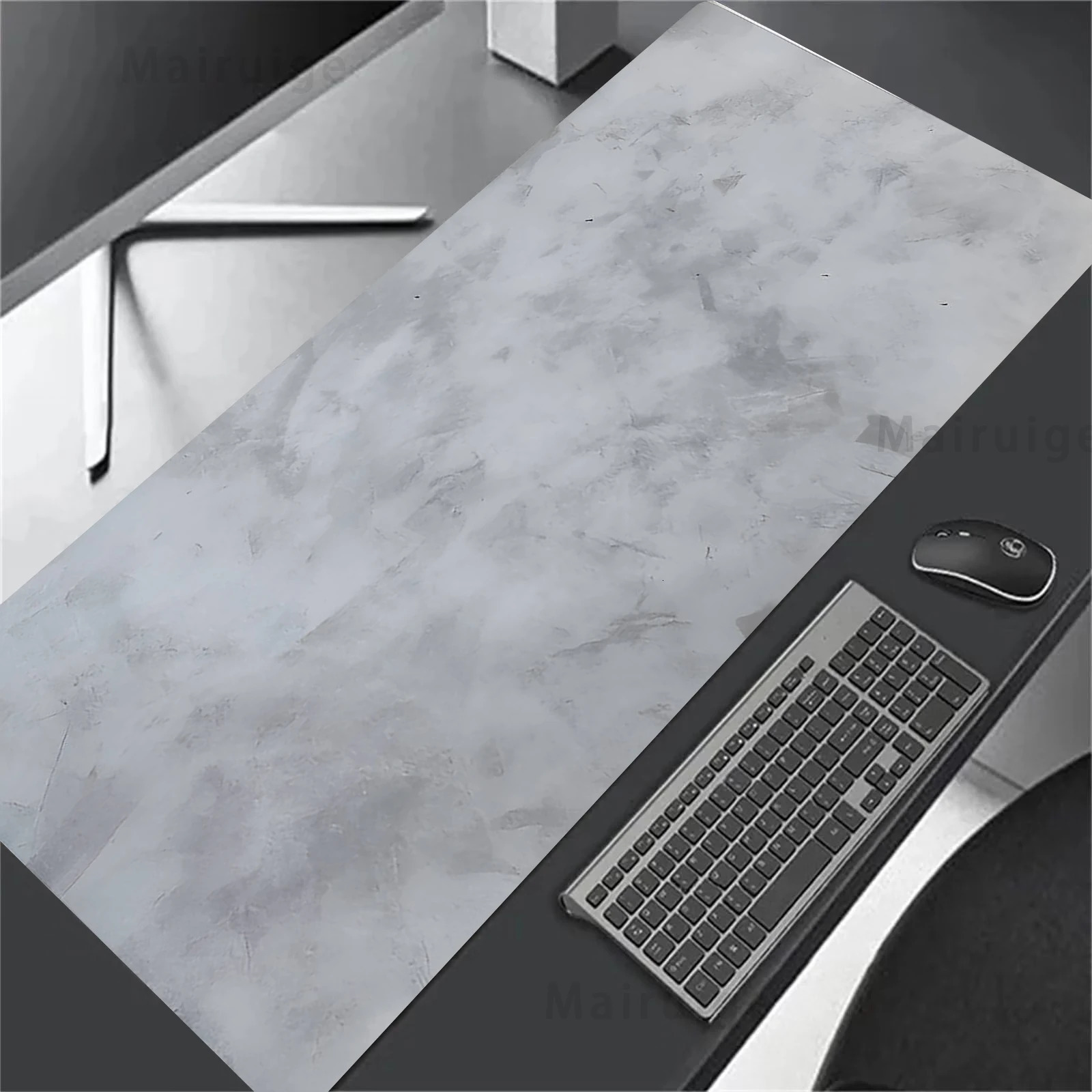 Mouse Pad 900x400 Gray Texture Mouse Mat Waterproof Setup Gaming Accessories Control Type Mousepad Gamer Rug Mousepad Xxl 251103