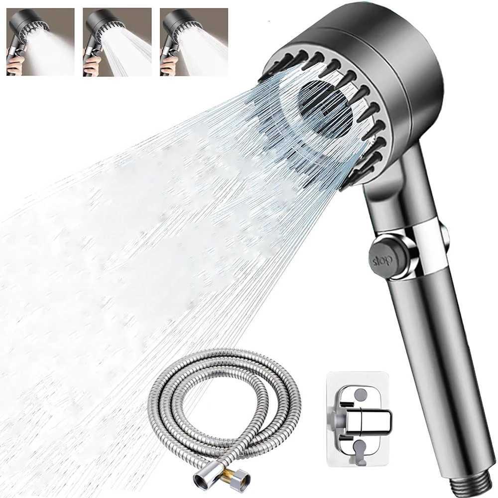 4 Modes One-click Stop Water Saving High Pressure Handheld Shower Massage Shower with B Cotton Filters for Bathro Y251103