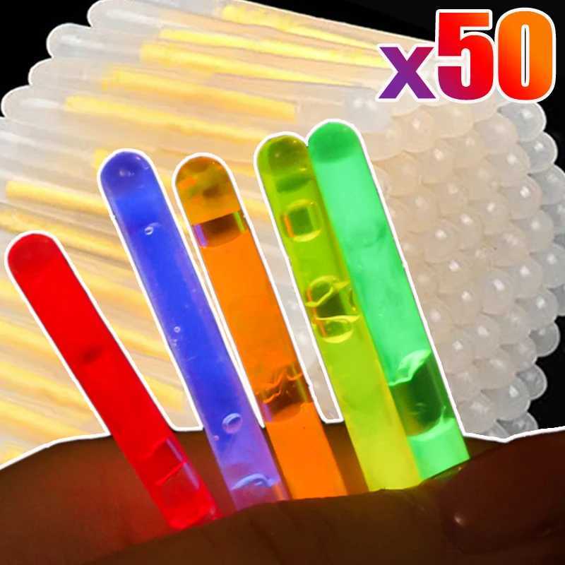 10/50 pieces of mini multi-color glow sticks fluorescent sticks fishing lamps childrens gifts party decoration supply X250402