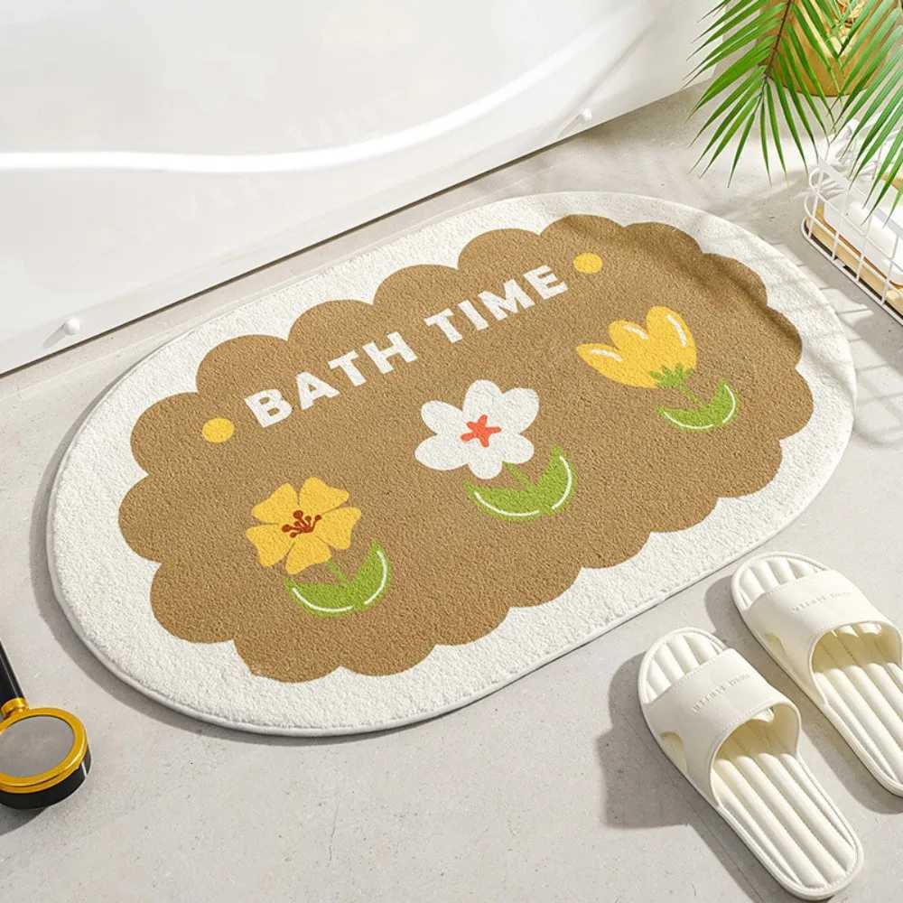 VIKAMA Ins Cute Carpet Bathroom Absorbent Anti Slip Mat Cartoon Flower Carpet Bathroom Anti Slip Mat Home Decoration C251103