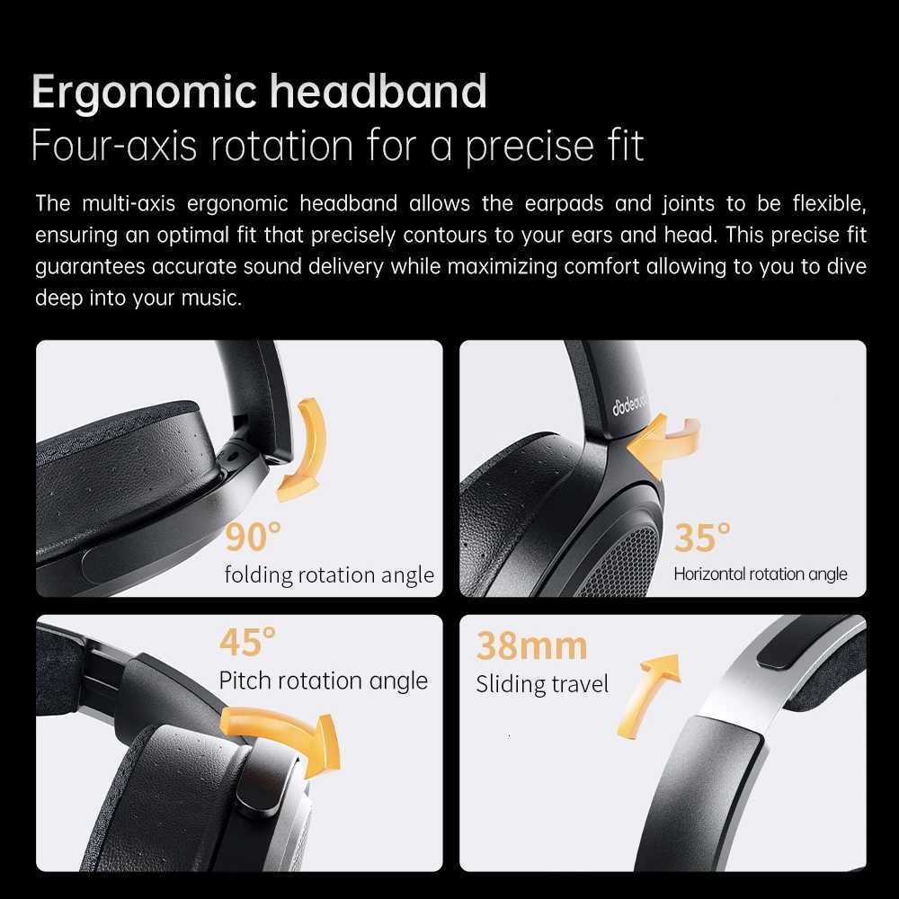 FiiO JT7 Over-Ear Planar Magnetic Auphile phones with 95x86mm Planar Driver designAdjustable band44mm/35mm Cable H251103