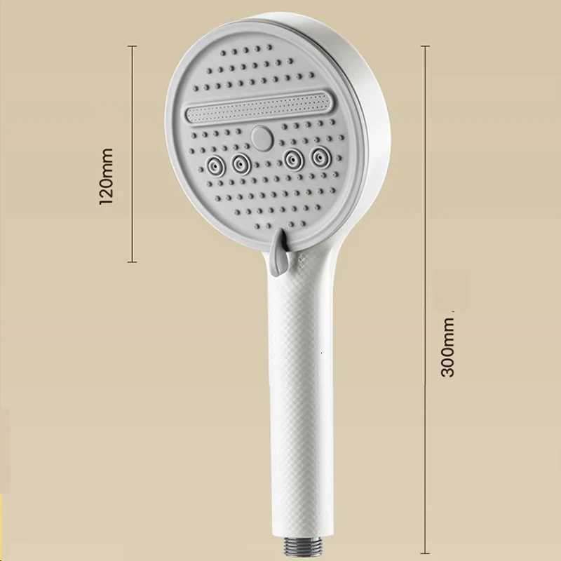 5 Modes Adjustable High Pressure Shower Water Saving High Quality Showers with Hose Base Bathro Accessories Y251103