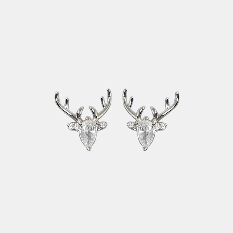 CAOSHI Exquisite Antlers Shape Stud Earrings for Women Elegant Accessories Daily Wearable Stud Earrings Gorgeous Christmas Gifts C251103