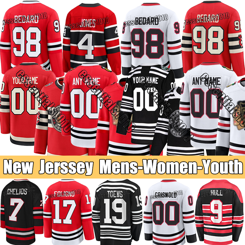 hockey jersey blackhawksS jersey Bedard Toews Griswold Nick Foligno Murphy Teravainen Philipp Jonathan Kurashev Petr Mrazek ConnorS chicago Clark Donato jerseys