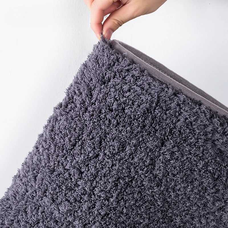 Long hair absorbent bathroom mat furry shower room foot wiping mat toilet non-slip mat entrance mat C251103