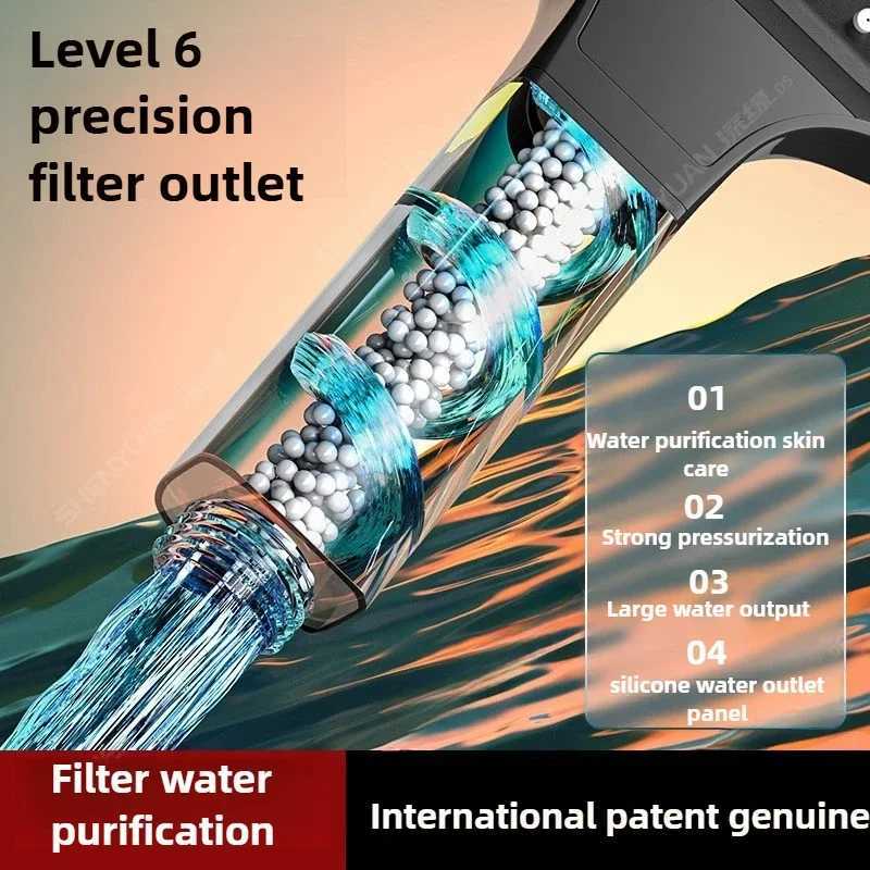 High Pressure Shower 3 Modes Adjustable Filter Shower Set New Bathro Shower Accessories Sprayer Y251103