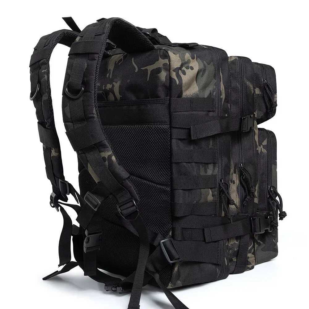 LHI 45L Men Hiking Backpack Tactical Hunting Treeking Travel Camping Bug Out Bag Outdoor EDC Survival Military RucksackC250402