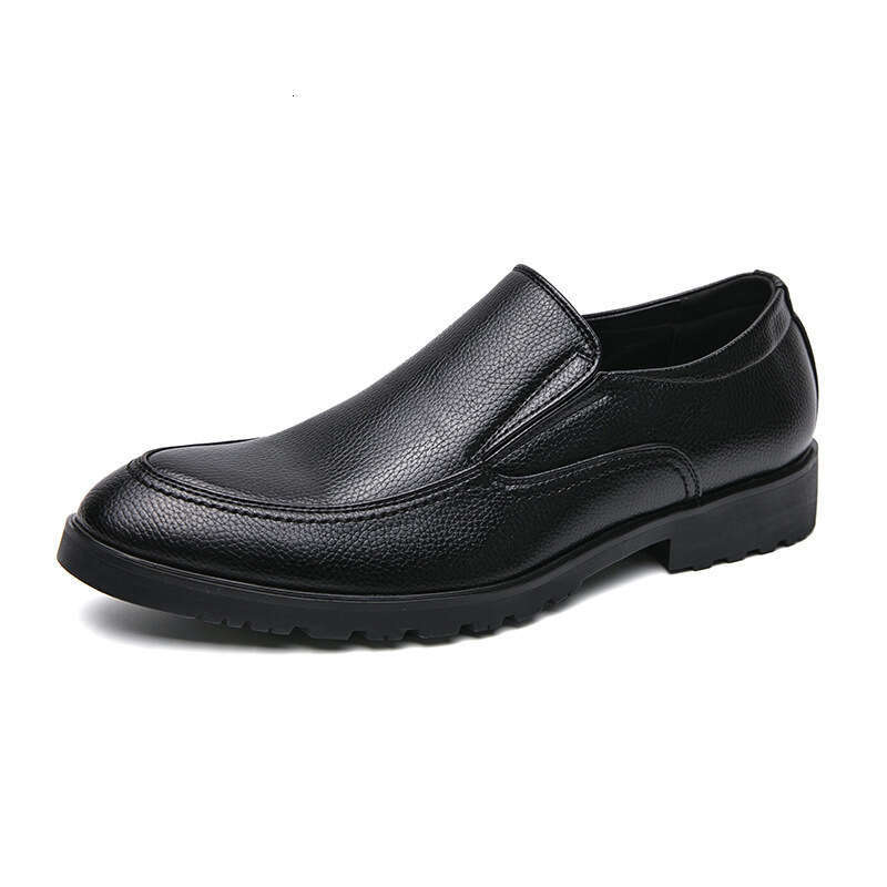 Large size men's one foot loafers 2024 Spring and Autumn new leather 46 Korean version trendy business shoes