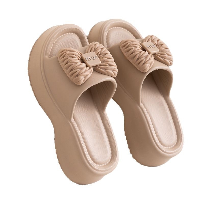 Free shipping 2025 slippers women trendy fashion butterfly bow lightweight beach outdoor indoor slippers casual shoes