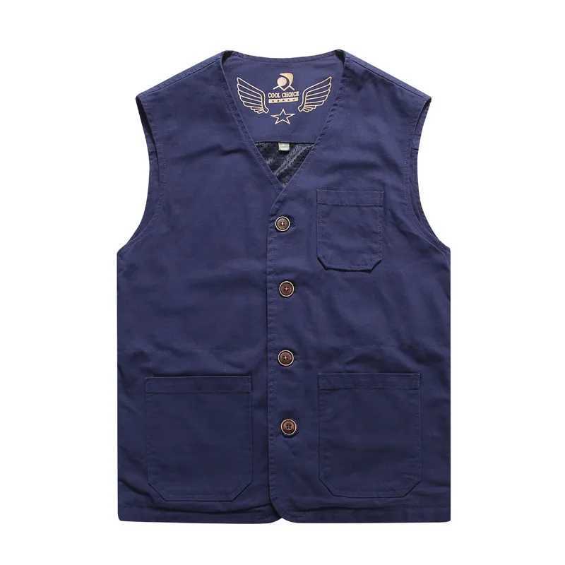 M-8XL Large Size Style Mens Casual Vests Cotton Breathable Mesh Sleeveless Jackets Male Outwdoor Fishing Waistcoat To X250403