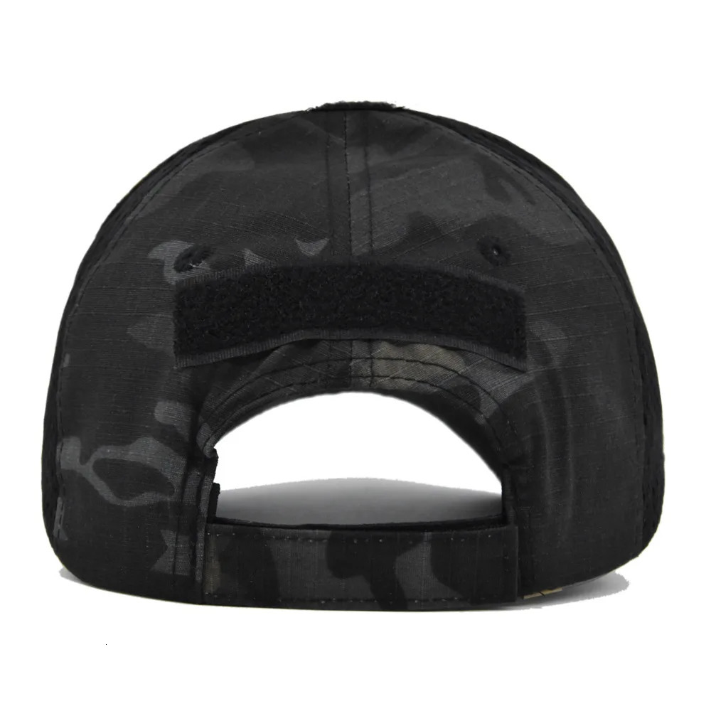 Men Women Skull Print Cap Outdoors Tactical Camouflage Mesh Baseball Caps Male Summer Sport Hiking Trucker Sunshade Hat 250402