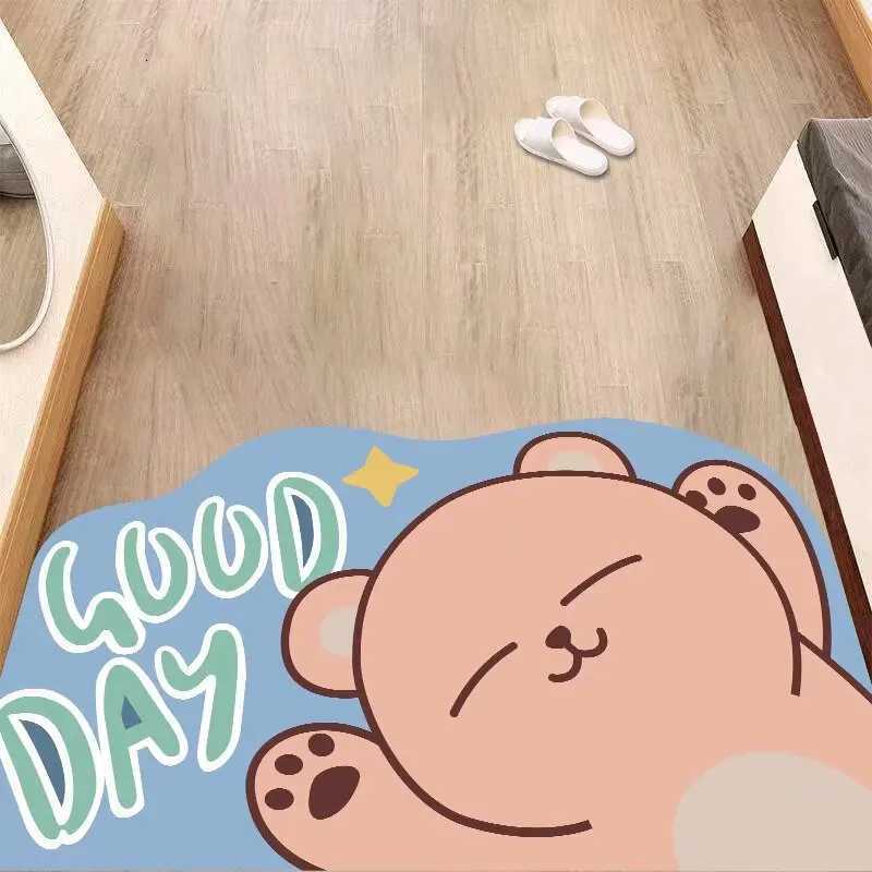 Diatom mud bathroom absorbent mat household toilet bathroom absorbent non-slip mat bedroom quick-drying non-slip floor mat C251103