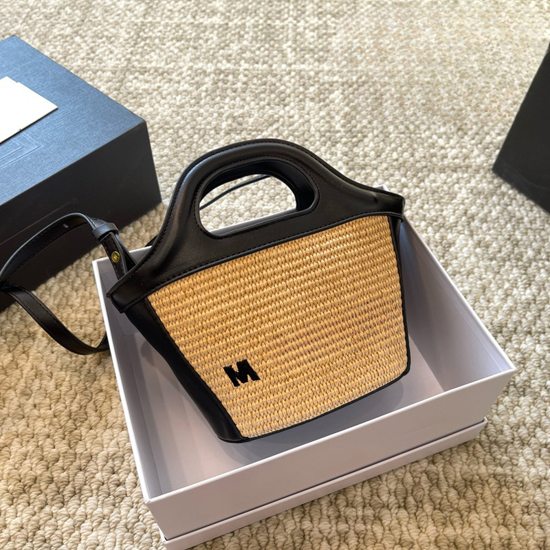 Designer Bags Mini Basket Straw Bag Summer Small Bag Lafite Grass Handheld Shoulder Bags Cross Shoulder Women's Bag 278-4